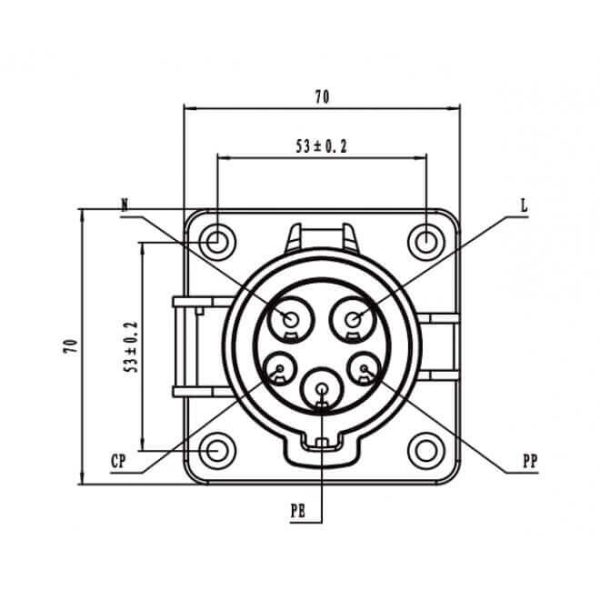 Type J Inlet A Single Phase Evse Australia