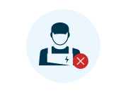 No, I have my own licensed electrician