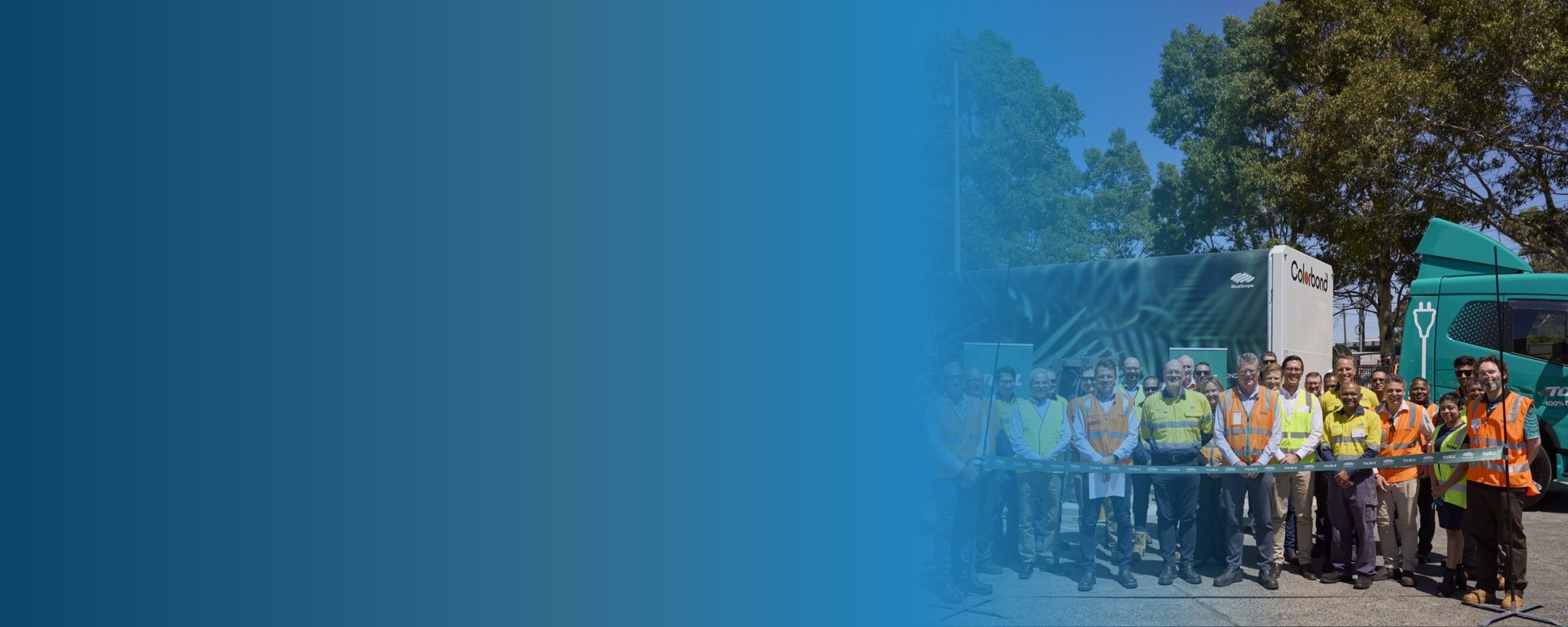 Evse Website Banner Template Truck Charging