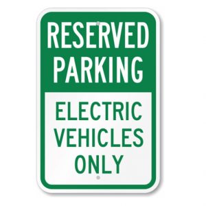 Electric Car Parking Sign