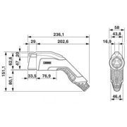 Type 1 J1772 EV Vehicle Connector | Open Cable End