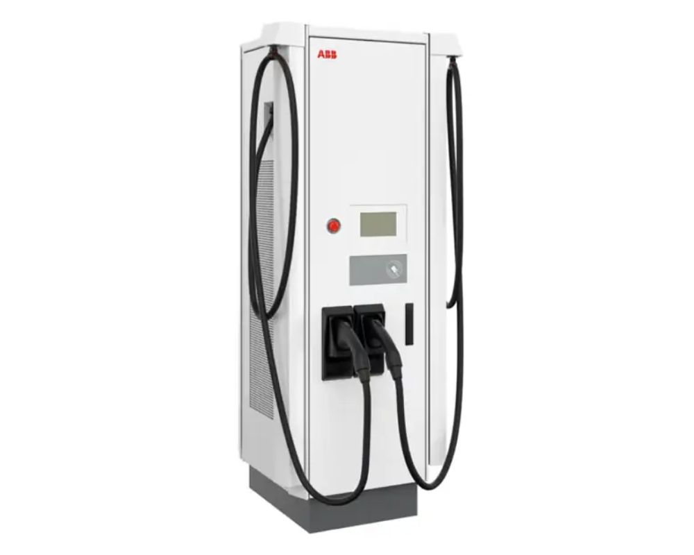 ABB Terra DC 124 | 120kW | 3.9M Dual Charger CCS2 300A | Cable Management