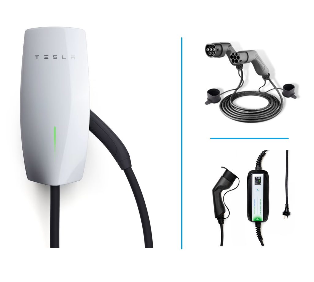 thumbnail image 2 of Tesla Gen 2 Mobile Connector Charging Cable Bundle – For Model Y & Model 3 2020-2023 – 12 Amp Level 1 2 of 4