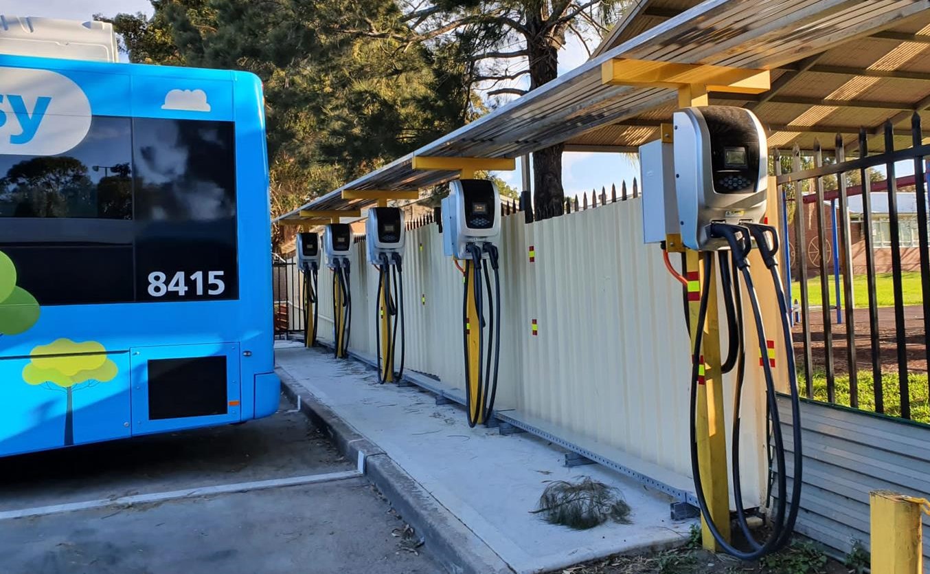 electric bus charging station