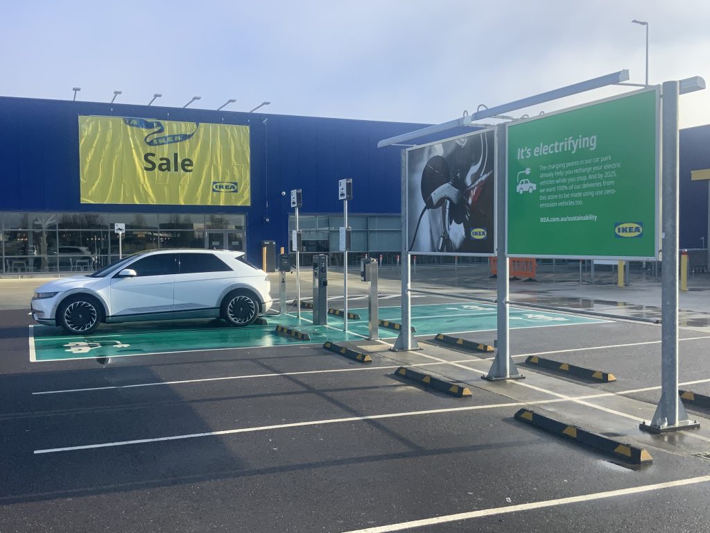 Ikea Canberra ev chargers